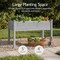 Best Choice Products 48x24x30in Raised Garden Bed, Elevated Wooden Planter for Yard w/ Foot Caps, Liner